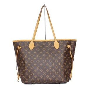 LOUIS VUITTON Neverfull Monogram Brown Pivoine Tote Handbag